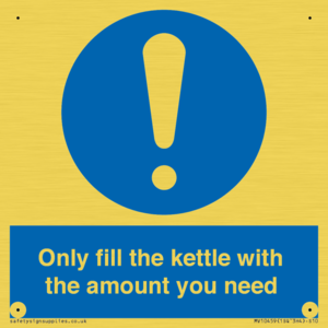 Only fill the kettle with the amount you need